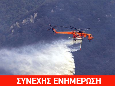 Υπό μερικό έλεγχο η πυρκαγιά στην Μάνδρα