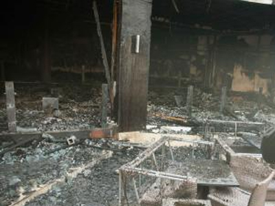 Παρανάλωμα του πυρός καφετέρια στο Αγρίνιο