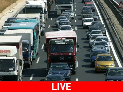 Κυκλοφοριακή συμφόρηση στην ΕΟ Αθηνών – Λαμίας