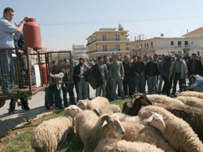 Μαζική πορεία των κτηνοτρόφων Ξάνθης