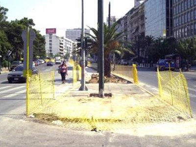 Έργα επί της λεωφόρου Μεσογείων