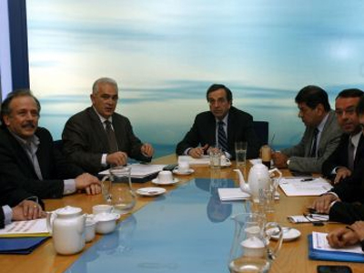 Συνάντηση Αντώνη Σαμαρά με προεδρείο ΓΣΕΕ