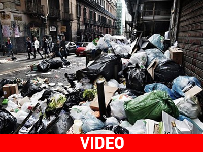Συνεχίζεται ο πόλεμος των σκουπιδιών στη Νάπολη