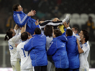 Επέστρεψαν οι θριαμβευτές της εθνικής από το Ντόνετσκ