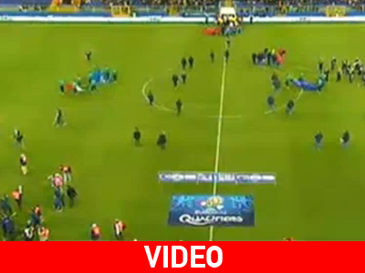 Σοβαρά επεισόδια στο Ιταλία – Σερβία