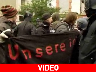 Υπό κράτηση οι ακτιβιστές στη Φρανκφούρτη