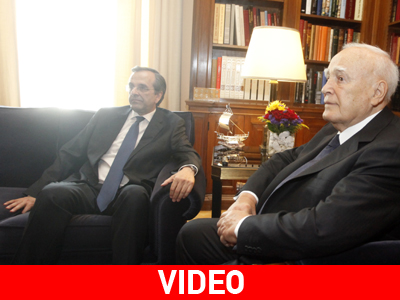 Έλαβε την εντολή σχηματισμού κυβέρνησης ο Σαμαράς