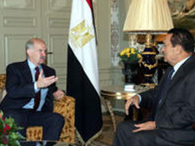 Συνάντηση Γ. Παπανδρέου με Χ. Μουμπάρακ