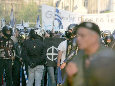 Αντιμεταναστευτική συγκέντρωση στον Αγ. Παντελεήμονα