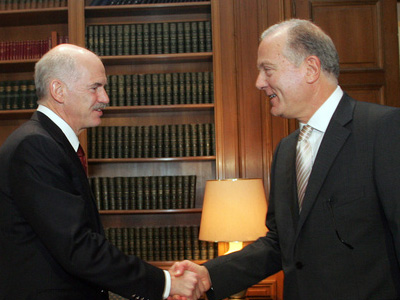 Συνάντηση Γ. Παπανδρέου – Γ. Προβόπουλου