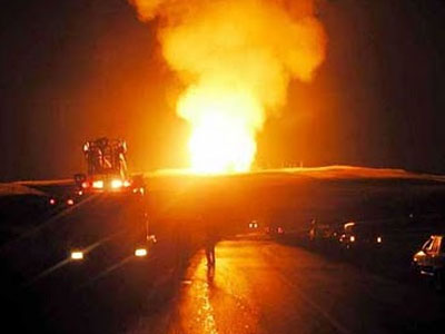 Ανατινάχθηκε αγωγός στην Τουρκία