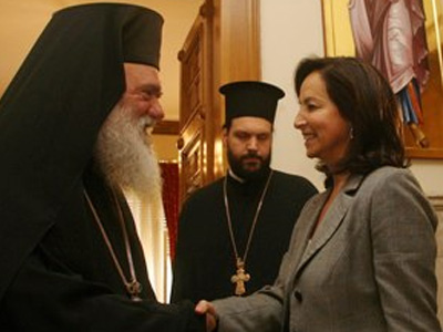 Συνάντηση Ιερώνυμου-Α. Διαμαντοπούλου