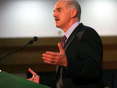 Ομιλία Γ. Παπανδρέου στο Ίδρυμα Μπούκινγκς