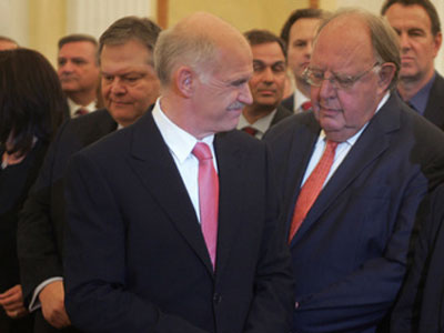 Σύσκεψη Παπανδρέου-Πάγκαλου- Σαχινίδη για οργανισμούς Δημοσίου