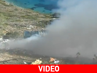 Απορριμματοφόρο έπεσε σε γκρεμό