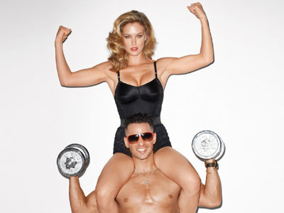 Η Bar Refaeli με το cast του Jersey Shore