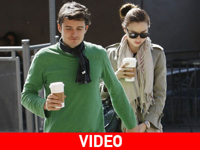 Orlando Bloom και Miranda Kerr χέρι-χέρι