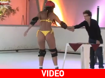 Μπικίνι και πατινάζ στον πάγο