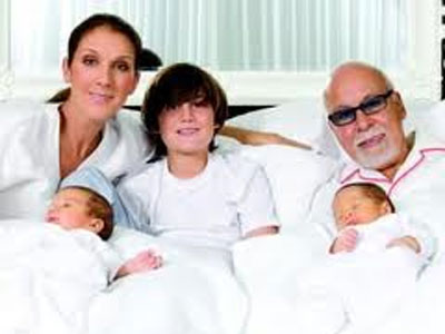 H Celine Dion βάφτισε τα δίδυμα