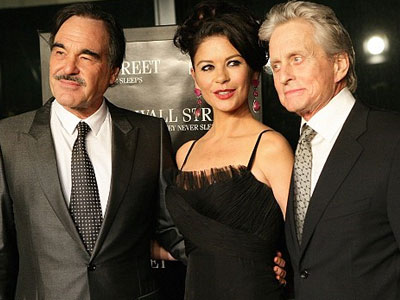 Ο Michael Douglas στην πρεμιέρα του Wall Street