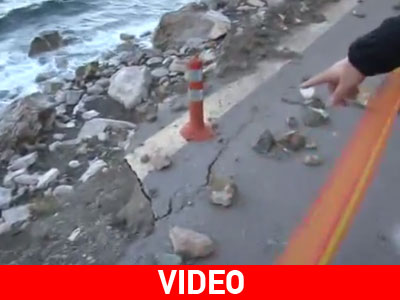 «Χάνεται» ο δρόμος στη θάλασσα