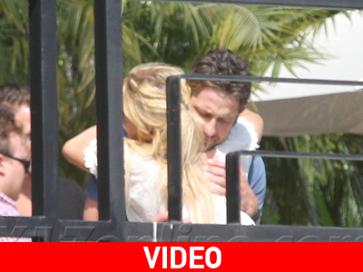 Gerard Butler και Lindsay Lohan σε πάρτι