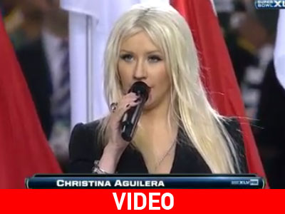 Η Christina Aguilera τραγούδησε λάθος τον εθνικό ύμνο!