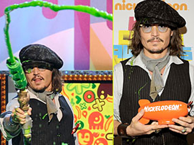 Ο Johnny Depp και η πράσινη γλίτσα!