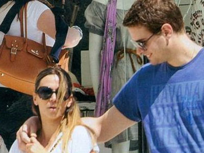 Η Κοκκίνου με τον μπασκετμπολίστα