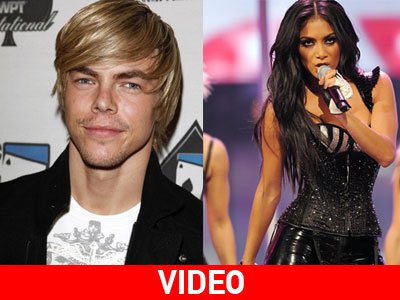 Η Nicole Scherzinger και ο χορευτής της Cheryl Cole Η Nicole Scherzinger και ο χορευτής της Cheryl Cole