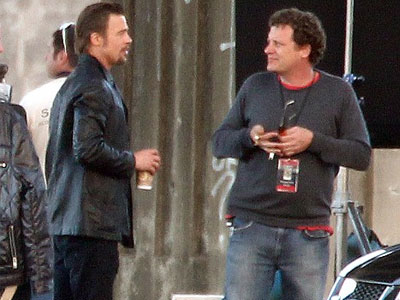 Ο Brad Pitt στα γυρίσματα της νέας του ταινίας