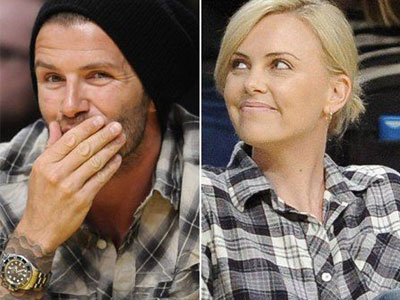 Τα δίδυμα Charlize Theron και David Beckham