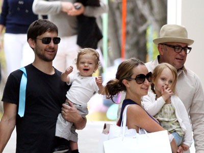 Οικογενειακές στιγμές για τον Tobey Maguire