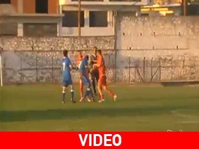 Μπουνιές στο φιλικό Πανσερραϊκός-Αναγέννηση Γ.