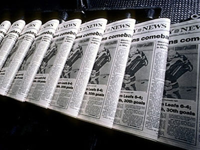 Η κυκλοφορία των εφημερίδων τη Δευτέρα 23 Μαρτίου 2009