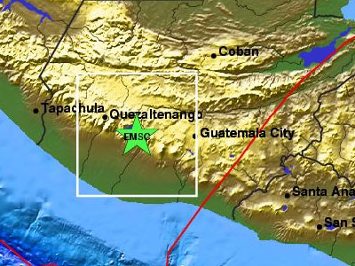 Σεισμός 6,1 Ρίχτερ στη Γουατεμάλα Σεισμός 6,1 Ρίχτερ στη Γουατεμάλα