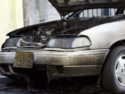 Πυρκαγιά σε αυτοκίνητο Γάλλου υπηκόου