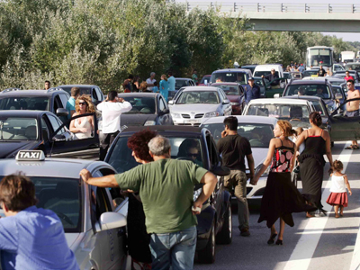 Μεγάλο μποτιλιάρισμα στον Πλαταμώνα