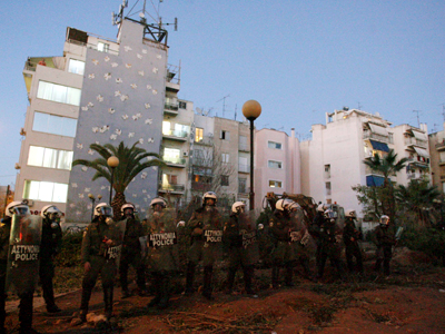 Ένταση στην Κυψέλη για την κοπή δέντρων