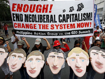Μαζικές διαδηλώσεις κατά της G-20