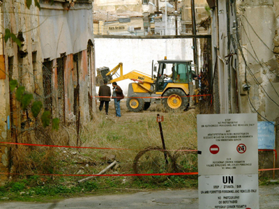 Τα οδοφράγματα στην πράσινη γραμμή