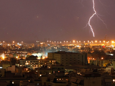 Διακοπές ρεύματος από καταιγίδα στο Νομό Θεσσαλονίκης