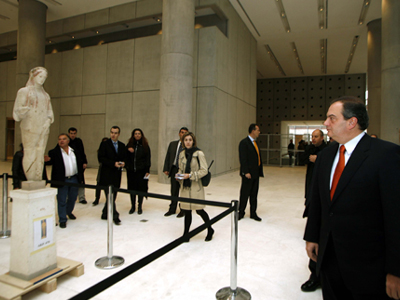 To νέο Μουσείο της Ακρόπολης επισκέφτηκε ο Κώστας Καραμανλής