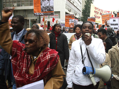 Αντιρατσιστικό συλλαλητήριο στην Ομόνοια