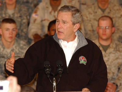 Επίσκεψη Μπους στο Αφγανιστάν