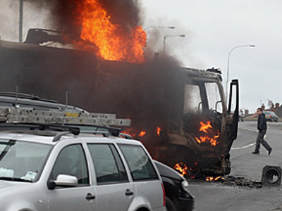 Χάος στο κέντρο του Μπέλφαστ