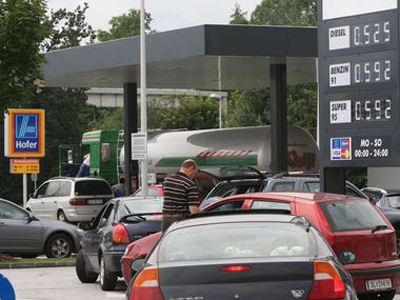 Στα 0,59  το λίτρο η βενζίνη αλλά στην Αυστρία