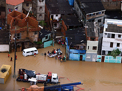 Μεγάλες καταστροφές από τις πλημμύρες στην Βραζιλία