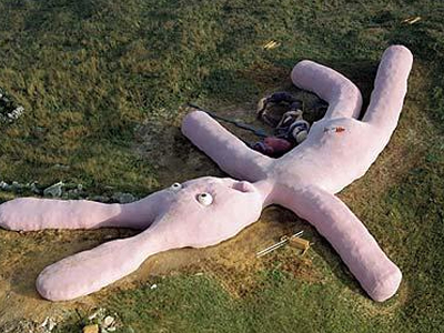 Τεράστιο κουνέλι ορατό από το διάστημα