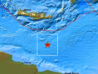 Σεισμός 4.1 Ρίχτερ ανοικτά της Κρήτης